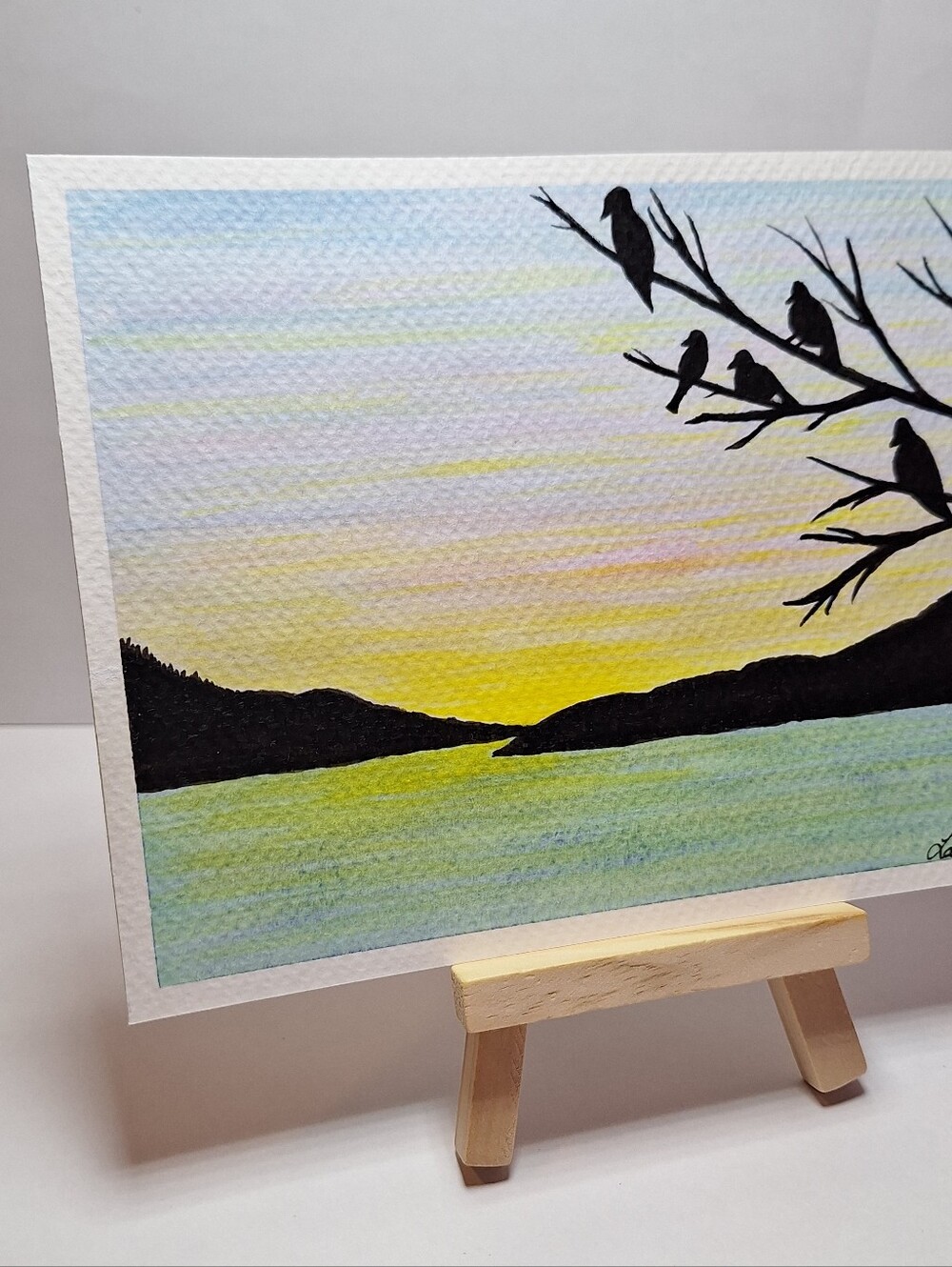 "The Isles" Hand-painted gouache painting - Picture 8 of 11